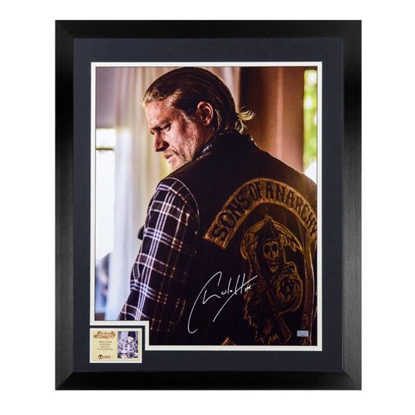 Charlie Hunnam Autographed Sons of Anarchy Jax Teller 16x20 Framed Photo