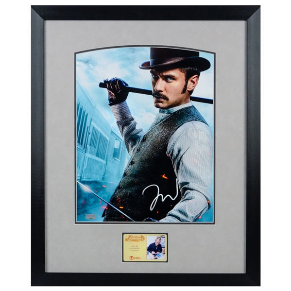  Jude Law Autographed Sherlock Holmes Watson 11x14 Framed Photo
