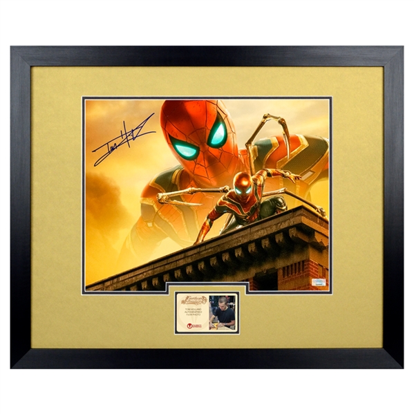 Tom Holland Autographed Spider-Man Iron Spider 11x14 Framed Photo