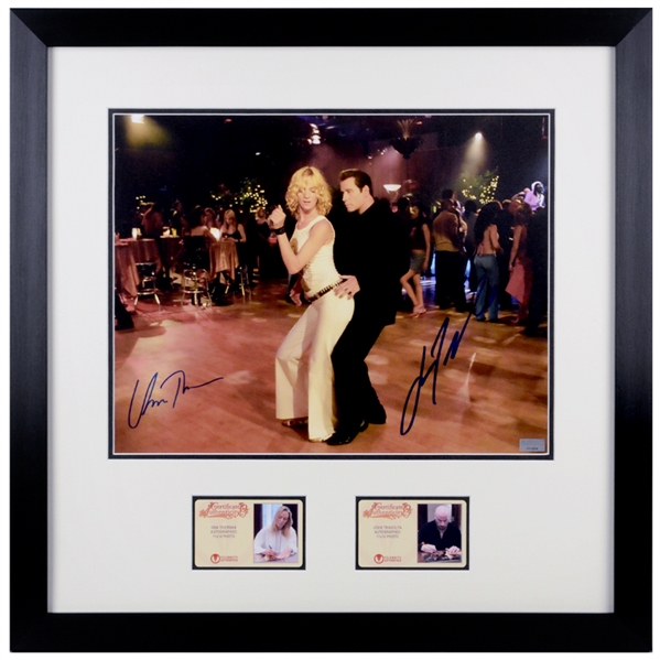 Uma Thurman & John Travolta Autographed Be Cool 11x14 Framed Photo