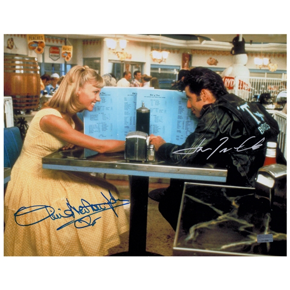 Olivia Newton-John & John Travolta Autographed Grease Scene 11x14 Photo
