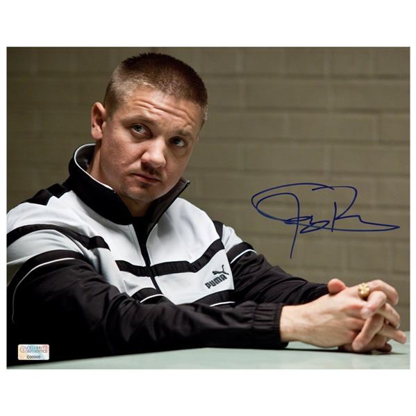 Jeremy Renner Autographed The Town James Coughlin 8x10 Photo