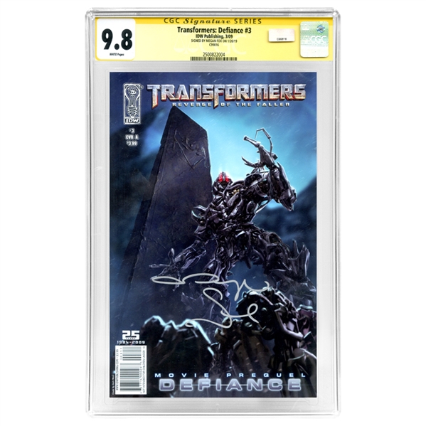 Megan Fox Autographed Transformers: Defiance #3 CGC SS 9.8 (mint)
