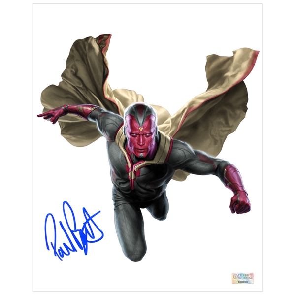 Paul Bettany Autographed Avengers Vision 8×10 Photo