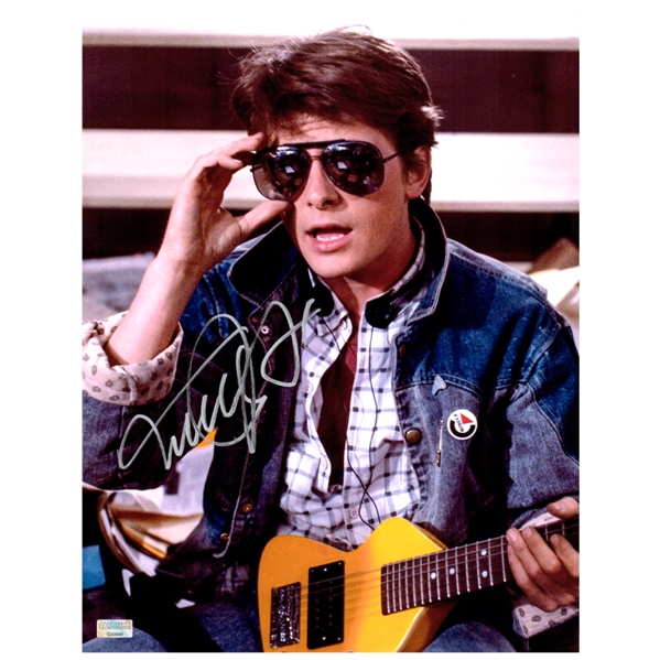Michael J. Fox Autographed Back to the Future Marty McFly 11x14 Photo