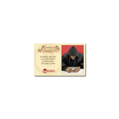 Shamiek Moore Autographed Spider-Man Miles Morales Card