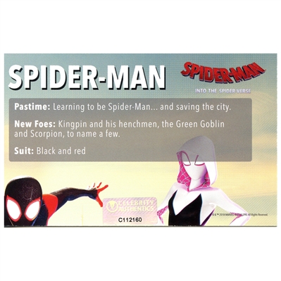 Shamiek Moore Autographed Spider-Man Miles Morales Card