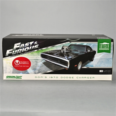 Michelle Rodriguez Autographed 1:18 Scale Die-Cast Fast & Furious Dom’s 1970 Dodge Charger
