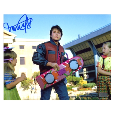Michael J. Fox Autographed Back to the Future II 8x10 Photo