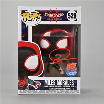 Shameik Moore Autographed Spider-Man Into The Spider-Verse Miles Morales POP Vinyl #529 Previews Exclusive