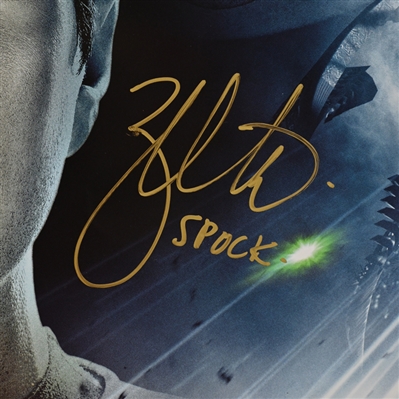 Zachary Quinto, Eric Bana, Simon Pegg Autographed 2009 Star Trek Original 27x40 Double-Sided Movie Poster