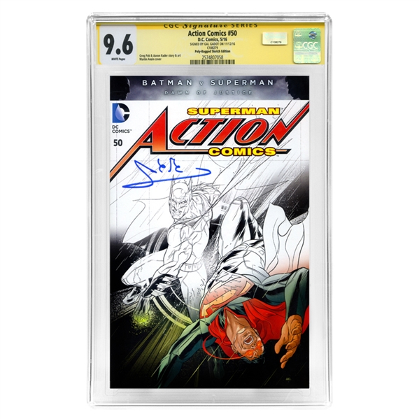 Gal Gadot Autographed Wonder Woman Action Comics #50 CGC SS 9.6