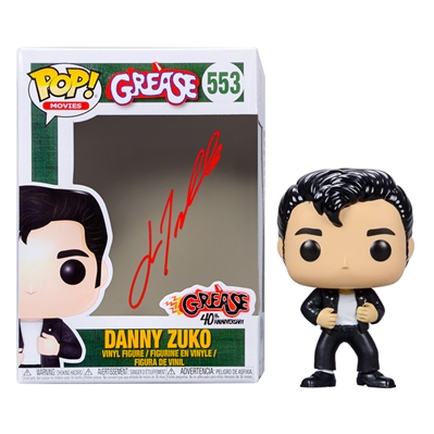 John Travolta Autographed Grease Danny Zuko #553 POP! Vinyl Figure