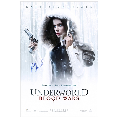 Kate Beckinsale Autographed Underworld Blood Wars Original Single-Sided 27x40 Movie Poster