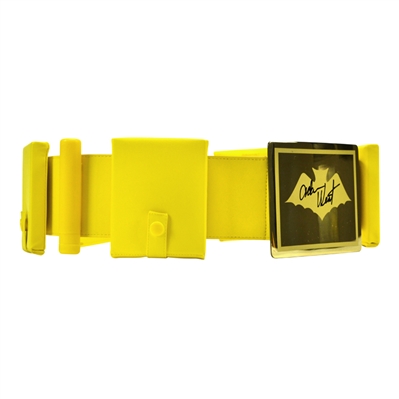 Adam West and Burt Ward Autographed 1:1 Scale Batman Utility Belt and Batarang Set