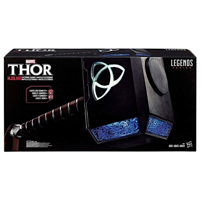Chris Hemsworth Autographed Hasbro Marvel Legends Avengers Thor Prop Replica 1:1 Hammer