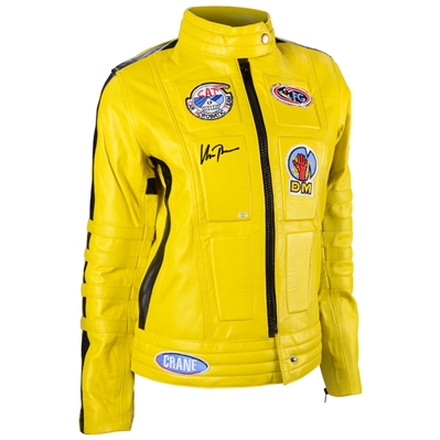 Uma Thurman Autographed Kill Bill The Bride Leather Motorcycle Jacket