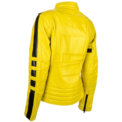 Uma Thurman Autographed Kill Bill The Bride Leather Motorcycle Jacket