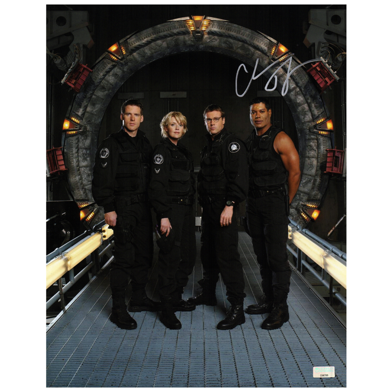 Christopher Judge Autographed Stargate Sg 1 11x14 Group Photo All