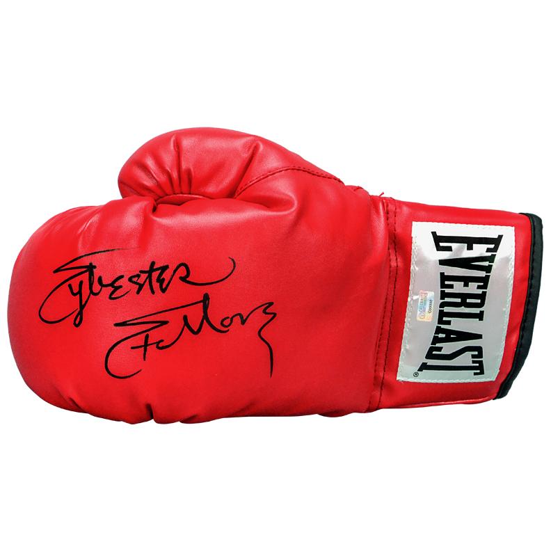 stallone signed glove