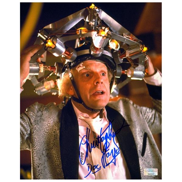 Christopher Lloyd Autographed Back to the Future Doc Brown 8x10 Photo