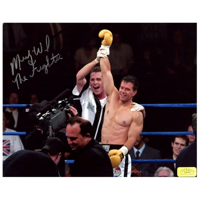Micky Ward Autographed The Fighter 8x10 Scene Photo with The Fighter Inscription