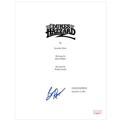Burt Reynolds Autographed The Dukes of Hazzard Script Cover