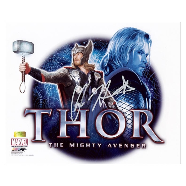 Chris Hemsworth Autographed Thor The Mighty Avenger 8x10 Photo