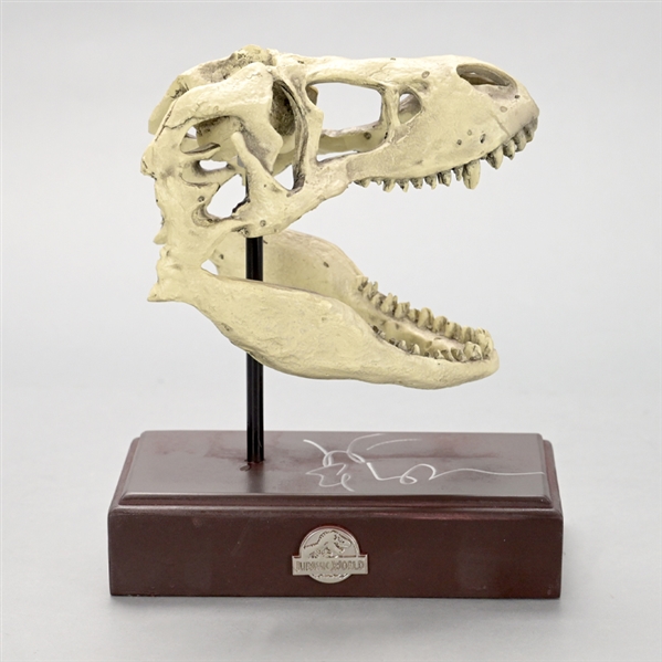 Jeff Goldblum Autographed Jurassic World Tyrannosaurus Rex Resin Replica Skull 