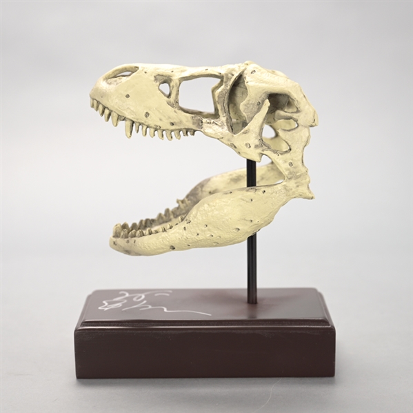 Jeff Goldblum Autographed Jurassic World Tyrannosaurus Rex Resin Replica Skull