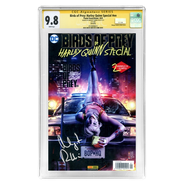 Margot Robbie Autographed Panini Birds of Prey: Harley Quinn Special German CGC SS 9.8 Mint