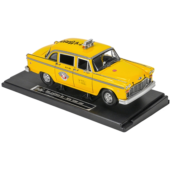 Robert De Niro Autographed 1976 Taxi Driver 1:18 Scale Yellow Die-Cast New York City Checker Taxi Cab