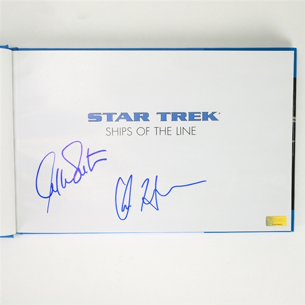 Chris Hemsworth & William Shatner Autographed Star Trek Ships of the Line * ONLY ONE!