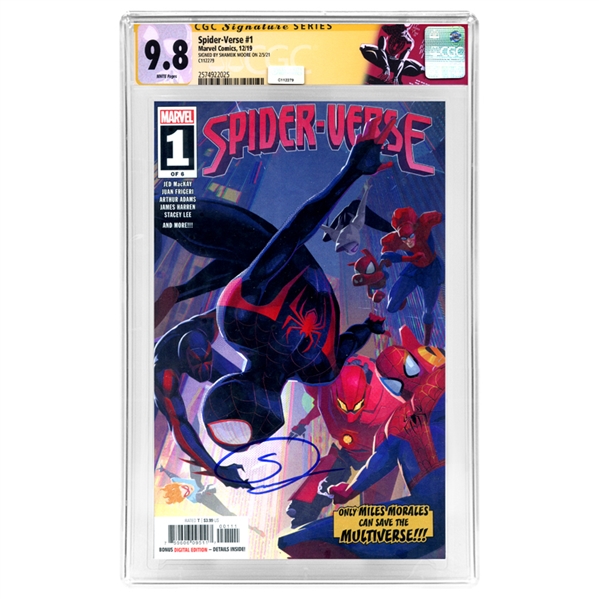 Shameik Moore Autographed Spider-Verse #1 CGC SS 9.8 (mint) with Miles Morales Header!