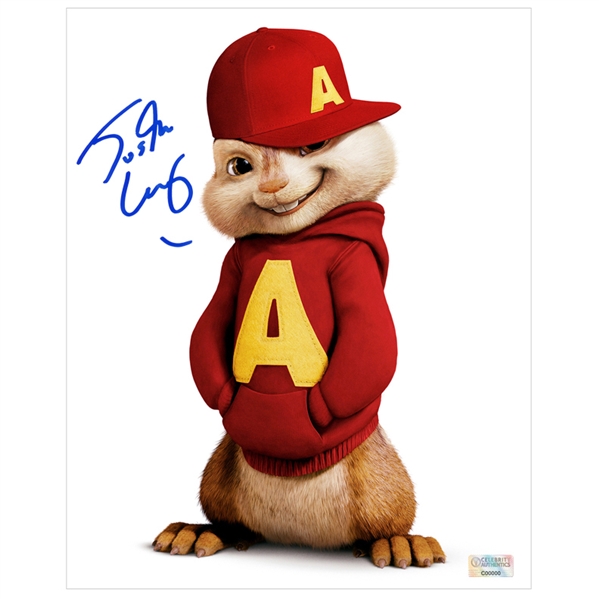 Justin Long Autographed Alvin and the Chipmunks 8x10 Photo