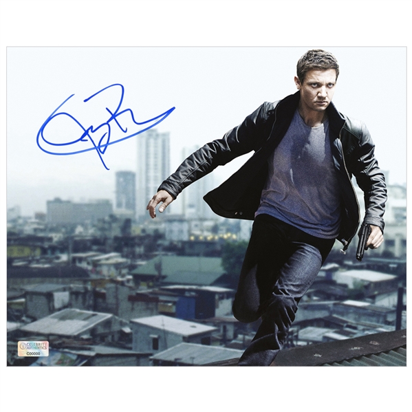 Jeremy Renner Autographed Bourne Legacy Aaron Cross 8x10 Photo
