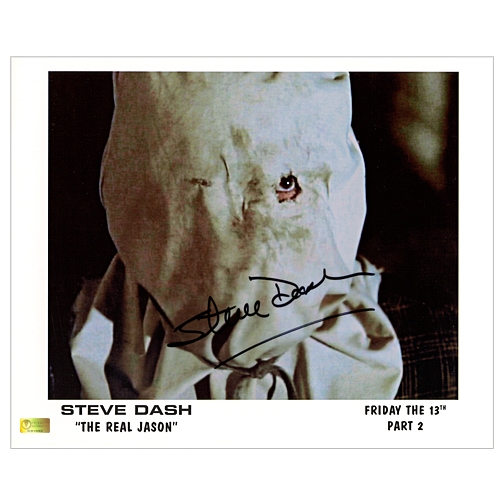  Steve Dash Autographed 1981 Friday the 13th Part II Jason Voorhees 8x10 Scene Photo
