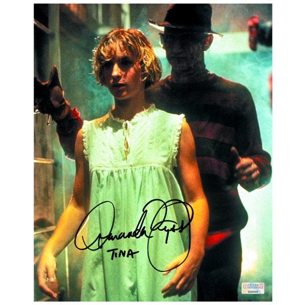 Amanda Wyss Autographed A Nightmare on Elm Street Tina Gray 8x10 Photo
