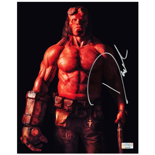 David Harbour Autographed 2019 Hellboy 8x10 Photo