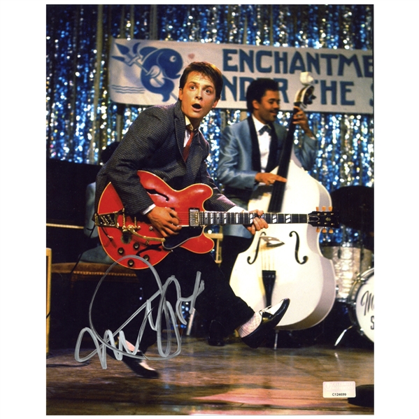 Michael J. Fox Autographed Back to the Future Marty Johnny B. Goode 8x10 Photo