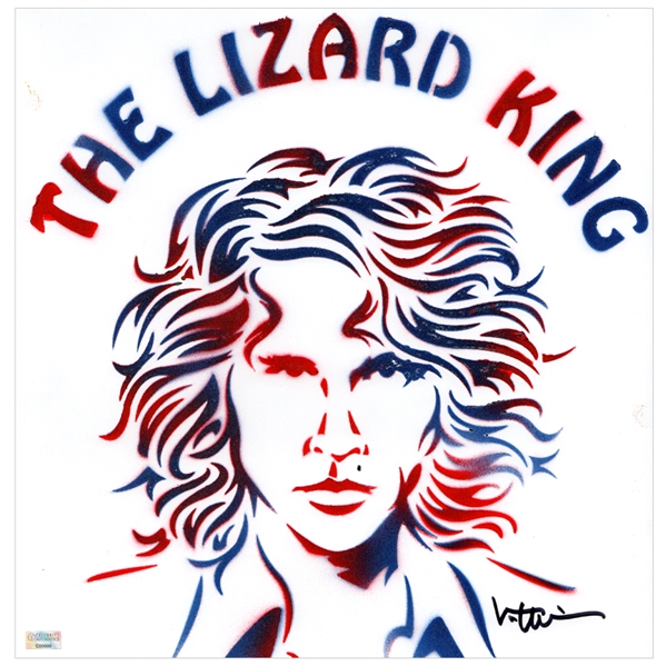 Val Kilmer Autographed Original 12x12 The Doors The Lizard King Pop Artwork * Created By Val Kilmer