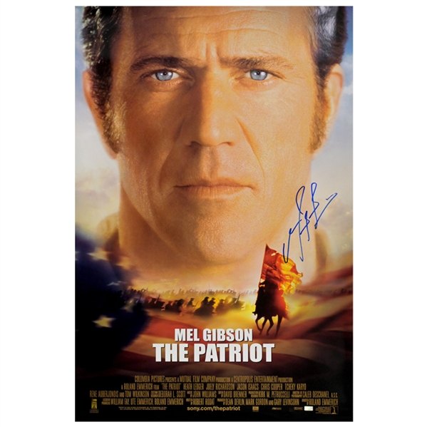 Mel Gibson Autographed 2000 The Patriot Original 27x40 Single-Sided Movie Poster