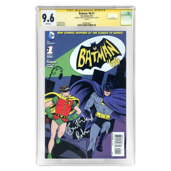 Burt Ward Autographed Batman 66 #1 CGC Signature Series 9.6 Comic 