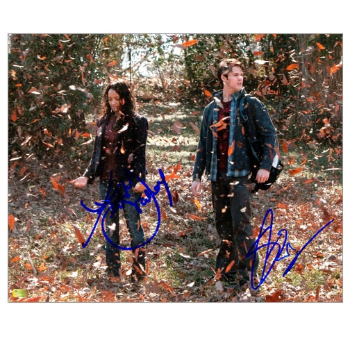 Katerina Graham, Steven McQueen Autographed The Vampire Diaries Bonnie and Jeremy 8x10 Photo