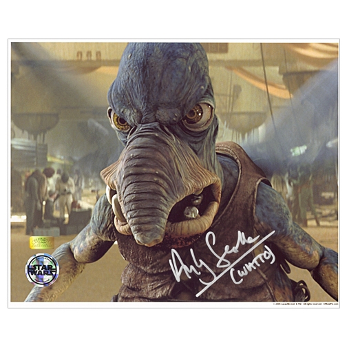 Andy Secombe Autographed 8x10 Angry Watto Photo