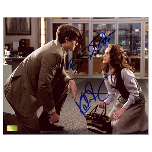 Brandon Routh and Kate Bosworth Autographed Superman Returns Clark and Lois 8x10 Scene Photo
