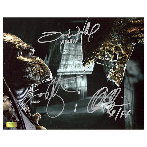 Alec Gillis, Tom Woodruff Jr. and Ian Whyte Autographed 8x10 Face to Face Photo