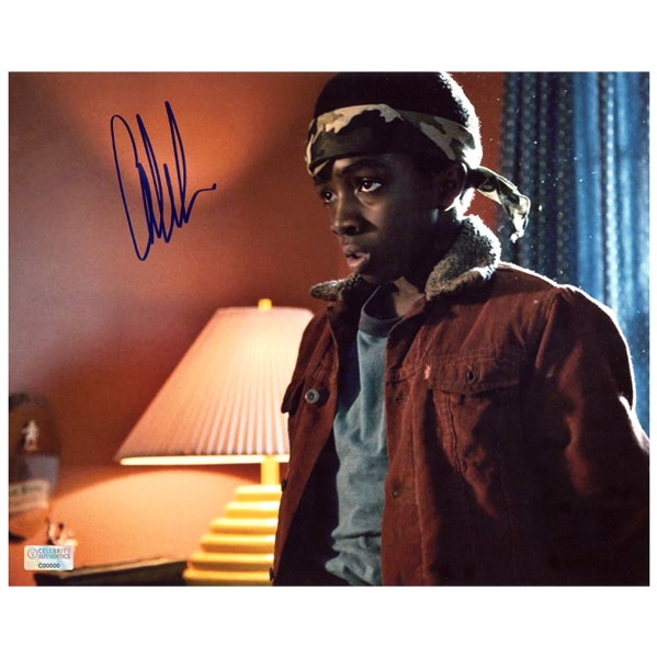 Caleb McLaughlin Autographed Stranger Things Lucas Sinclair Mind Flayer 8x10 Photo