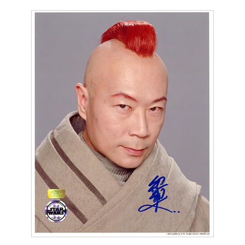 Kee Chan Autographed Star Wars Male Dee 8x10 Portrait Photo