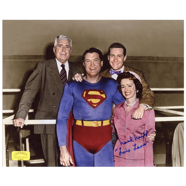 Noel Neill Autographed The Adventures of Superman 8x10 Cast Photo
